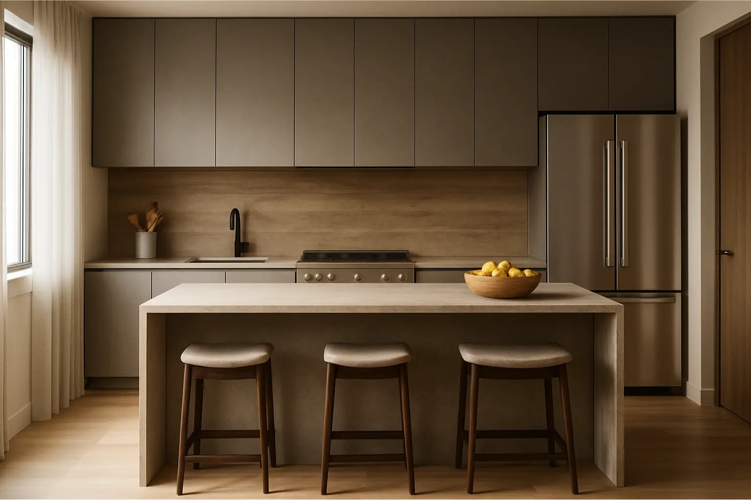 Cocina contemporánea con realismo fotográfico 2