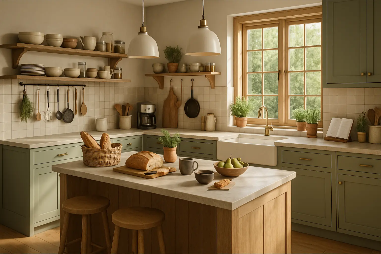 Cocina de campo con alma contemporánea 2